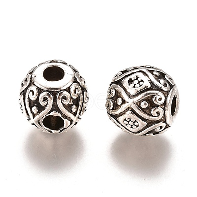 Tibetan Style Alloy Beads PALLOY-I200-04AS-1