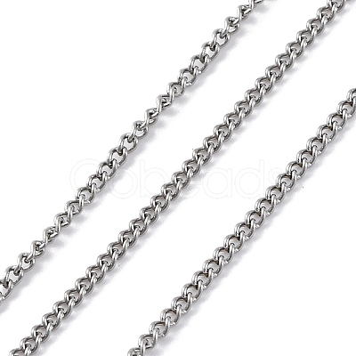 304 Stainless Steel Curb Chains CHS-M009-10P-04-1