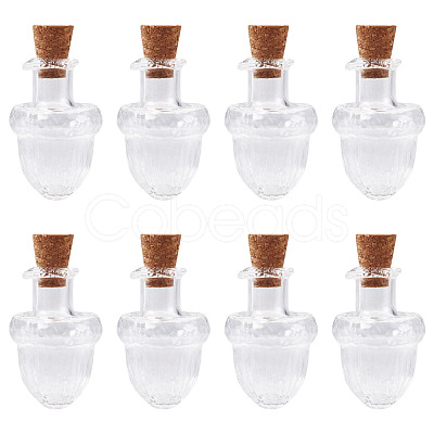 10Pcs Clear Glass Wishing Bottles AJEW-TA0002-85C-1