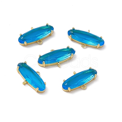 Rack Plating Brass Connector Charms KK-M231-15G-B-1