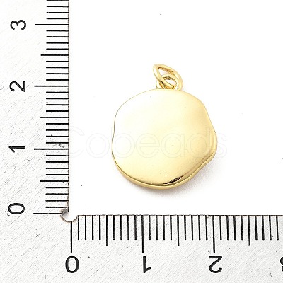 Ocean Theme Brass Enamel Pendants KK-Q029-01G-G-1