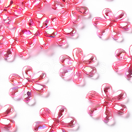 Transparent Acrylic Beads TACR-S154-35C-705-1