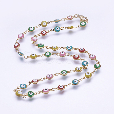 304 Stainless Steel Chain Necklaces LS-STAS-P164-32G-1