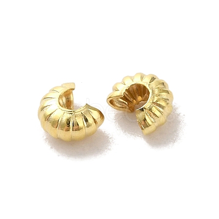 Brass Crimp Beads Covers FIND-Z039-13A-G-1