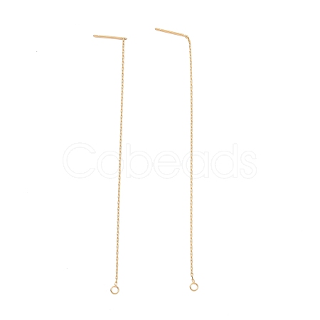 Ion Plating(IP) 304 Stainless Steel Stud Earring Finding STAS-E161-06G-1