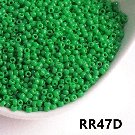 Opaque 11/0 Glass Seed Beads SEED-I013-2mm-RR47D-1