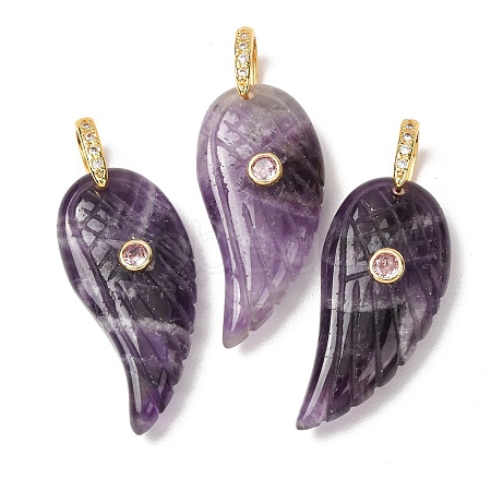 Natural Amethyst Pendants GG-CBA51ED-02G-09-1