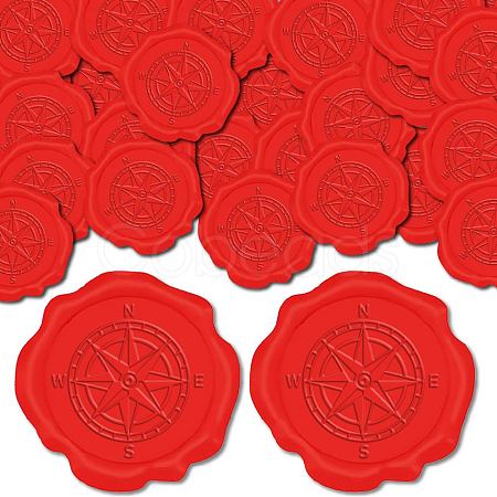 100pcs Adhesive Wax Seal Stickers DIY-CP0009-71E-1