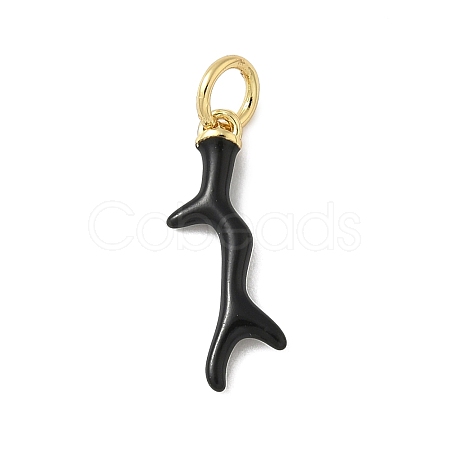 Brass Enamel Pendants KK-C110-29G-01-1