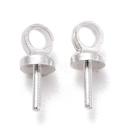 Brass Cup Peg Bails Pendants KK-Z018-01B-S-1