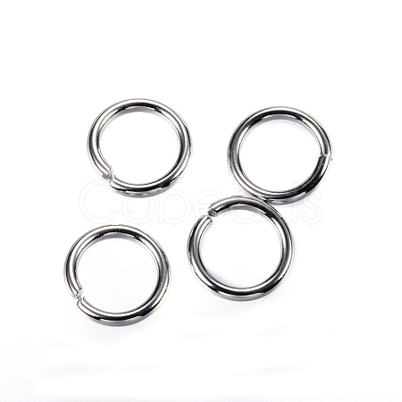Tarnish Resistant 304 Stainless Steel Open Jump Rings A-STAS-D448-098P-7mm-1