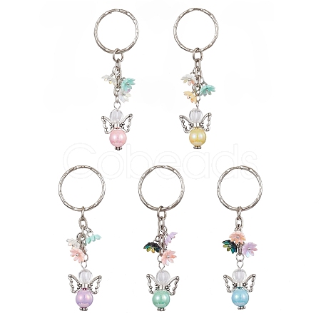 Alloy & Acrylic Pendant Decorations KEYC-JKC00533-S-1