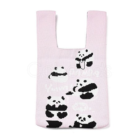Polyester Mini Knit Tote Bags ABAG-C008-01A-01-1