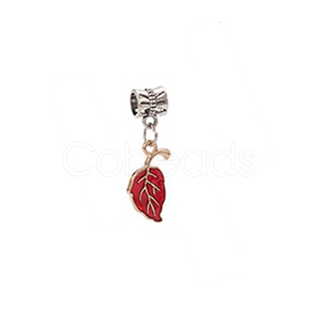 Alloy Enamel European Dangle Charms PALLOY-YW013-03-1