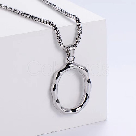 Minimalist chic collarbone necklace with 26 English letters design LW4134-41-1