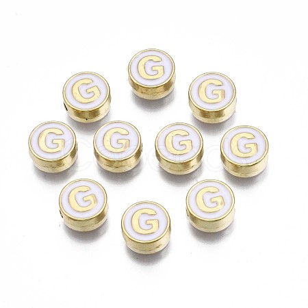 Alloy Enamel Beads ENAM-N052-006-01G-RS-1