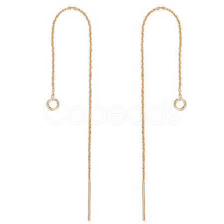16Pcs Rack Plating Brass Stud Earring Findings KK-BBC0009-79-1