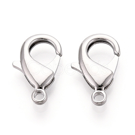 Brass Lobster Claw Clasps KK-YW0004-01E-P-1