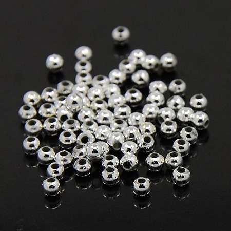 Plating Plastic Acrylic Round Beads PACR-L003-5mm-S-1