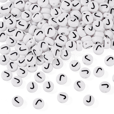 500Pcs Acrylic Beads SACR-TA0001-55J-1