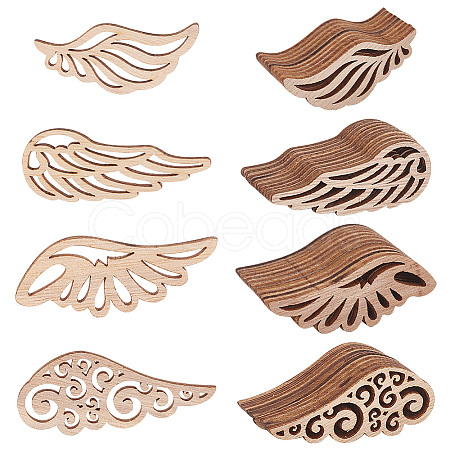 Unfinished Wood Cabochons WOOD-OC0001-38-1