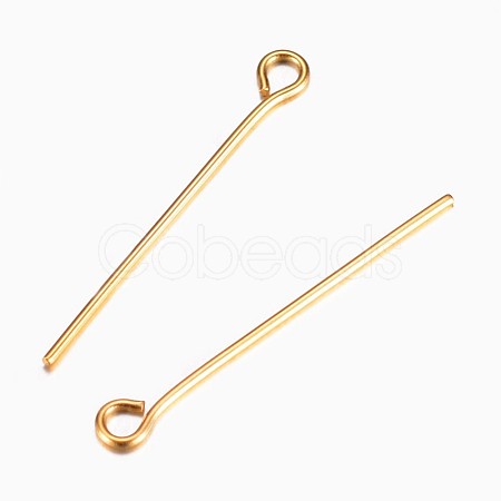 Ion Plating(IP) 304 Stainless Steel Eye Pin X-STAS-G075-17G-1