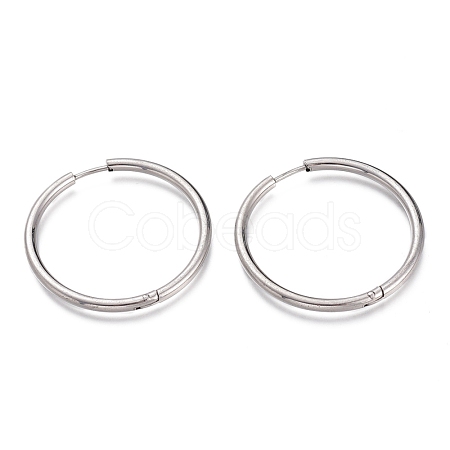 Tarnish Resistant 201 Stainless Steel Huggie Hoop Earrings EJEW-O095-02E-1