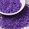 12/0 Transparent Glass Seed Beads, Inside Colours, Round Hole, Round, Blue Violet, 1.5~2mm, Hole: 1mm, about 450g/bag