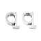 Non-Tarnish 304 Stainless Steel Pendants, Stainless Steel Color, Letter, Letter.Q, 12x10x3mm, Hole: 1.8mm