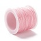 Braided Nylon Thread, DIY Material for Jewelry Making, Pink, 0.8mm, 100yards/roll