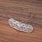 Ancient Style Alloy Hair Fork Finding, for DIY Jewelry Accessories, Oval, Silver, 75x10mm, 20pcs/set