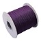 Polyester Organza Ribbon, Purple, 1/4 inch(6mm), 400yards/roll(365.76m/group)