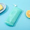 PE Foaming Nets, Soap Saver Mesh Bag, Bubble Foam Net or Body Facial Cleaning, Turquoise, 17x6x3cm