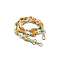 Macrame Daisy Cotton Rope & Polyester Weave Bag Handles, for Bag Making, Orange, 130x2cm