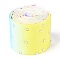 Polyester Grosgrain Ribbon, with Single Face Crystal Rhinestone, for Crafts Gift Wrapping, Party Decoration, Colorful, 2 inch(52mm), 5 yards/roll(4.57m/roll)