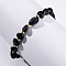 Synthetic Blue Goldstone Beaded Bracelets for Women, Nuggets, with 201 Stainless Steel Findings, 7-1/2 inch(19.2cm)