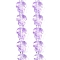 Transparent Glass Enamel Beads Strands, Hand Drawn Beads, Turtle, Lilac, 18x14x8.5mm, Hole: 1.2mm, about 22pcs/strand, 14.76~14.96''(37.5~38cm)