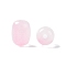 Opaque Glass Beads, Barrel, Pearl Pink, 10x8mm, Hole: 1.6mm