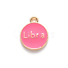 Alloy Enamel Pendants X-ENAM-S124-01B-03K-3