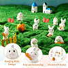 20Pcs 10 Styles Opaque Resin Pendants RESI-BT0001-27-4