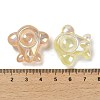 Airplane UV Plating Luminous Rainbow Iridescent Acrylic Beads LACR-R001-06A-6