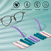 12 Pairs 3 Colors Plush Cloth Eyeglasses Ear Grip AJEW-FH0006-86-4