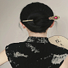 2Pcs 2 Colors Vintage Alloy Hair Sticks OHAR-LP0004-01A-3