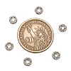 Brass Grade A Crystal Rhinestone Spacer Beads RB-A006-6MM-N-3