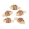 Hand Painted Fish Shaped Porcelain Beads PORC-N013-06E-1