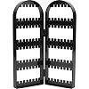 PS Plastic Earring Display Folding Screen Stands with 2 Folding Panels ODIS-WH0043-142B-01-1