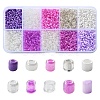 100G 10 Colors Glass Seed Beads SEED-YW0002-89C-1