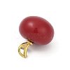 Enamel Plastic Pendants KK-G526-21G-02-2