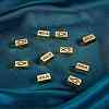 Brass Jesus Tube Beads for Easter KK-L006-041G-3