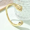 Brass Micro Pave Clear Cubic Zirconia Bracelets BJEW-M053-03G-3